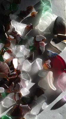 Lots of beach glass