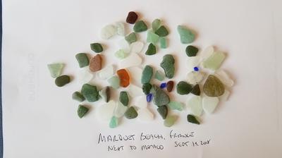 Sea Glass Marquet Beach, France