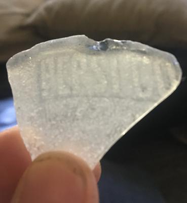 Pepsi cola sea glass fragment 