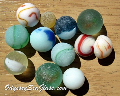 sea glass marble assortment