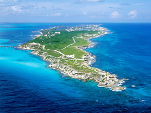 Isla Mujeres from the Air