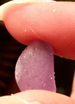 My first piece of any shade of purple sea glass!