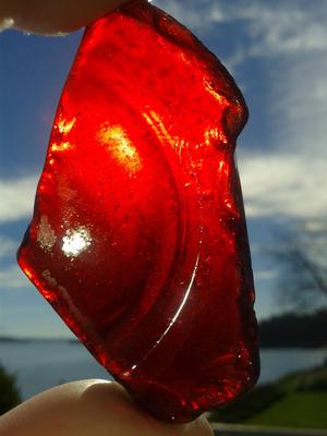Red On Fire - February 2015 Sea Glass Photo Contest