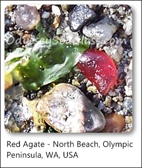 agate red north beach washington state usa