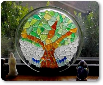 Sea Glass Crafts Projects and Ideas