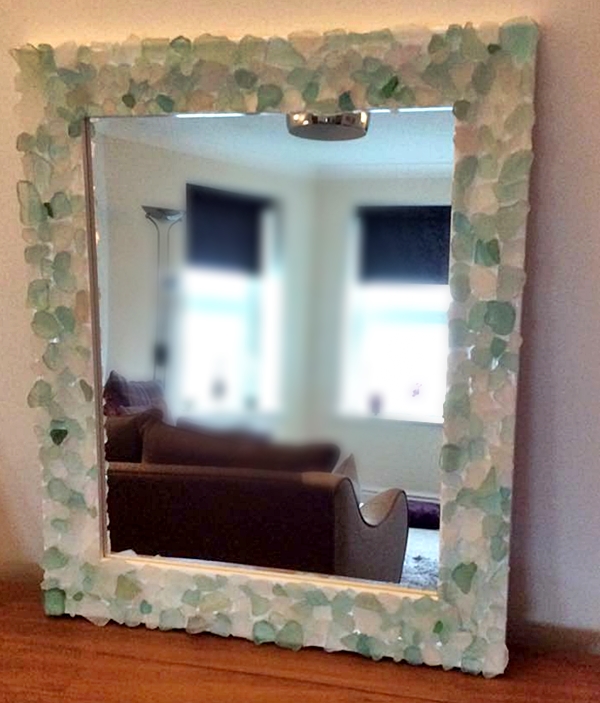 Sea Glass DIY Projects - Frame and Vase