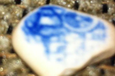 Small piece of beach pottery