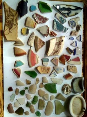 Beach Pottery Ceramics and Sea Glass