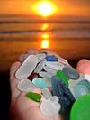 Sea Glass Sunset in Huanchaco, Peru