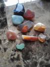 Agates and other odd stones from Keyes Beach