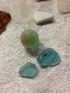 Marble with a few blues  - August 2013 Sea Glass Photo Contest