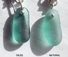 1. Oiled sea glass vs natural sea glass