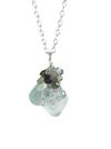 Mixed Gemstone Cluster Necklace by Van Der Muffin's Jewels