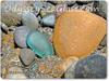 Big Aqua Sea Glass in gravelly section