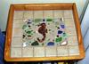 Sea Glass and Tile End Table