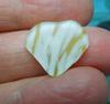 Yellow Art Glass Heart