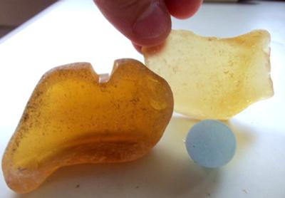 Large yellow sea glass 1