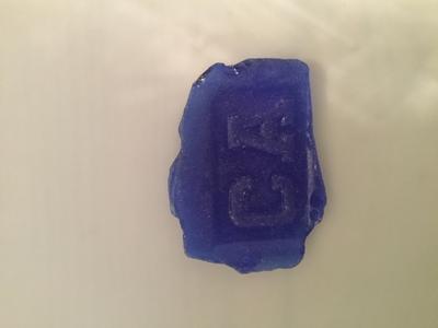 Blue beach glass from Galveston Bay. What is it?