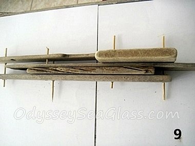 DIY Driftwood Display Shelves