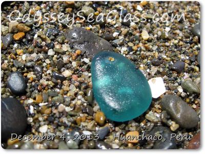 Huanchaco Beach Peru - Sea Glass reports December 12, 2013