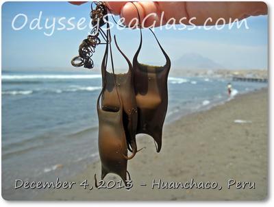 Huanchaco Beach Peru - Sea Glass reports December 12, 2013