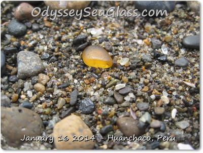 Huanchaco Beach Peru - Sea Glass reports January 16, 2014