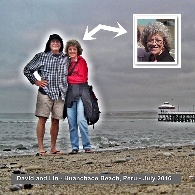 David and Lin Huanchaco Beach Peru sea glass search