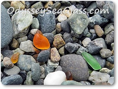 Orange Sea Glass