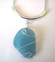 sea glass jewelry pendant