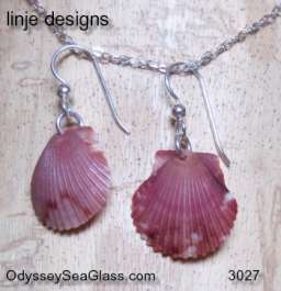 sea shell earrings pink Seashell Earrings