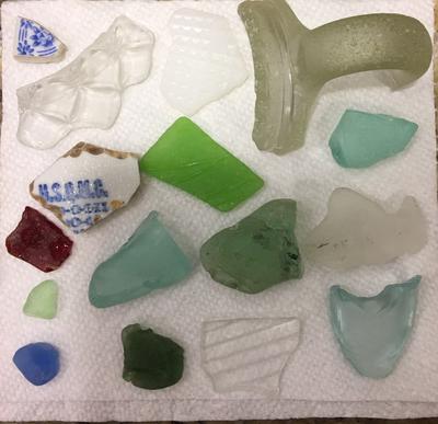 New Bedford, Massachusetts, Sea Glass from the beach