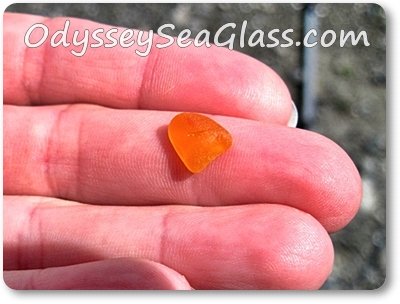 Orange Sea Glass