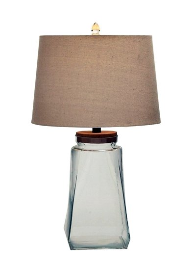Benzara Classy and Stunning Glass Fillable Table Lamp