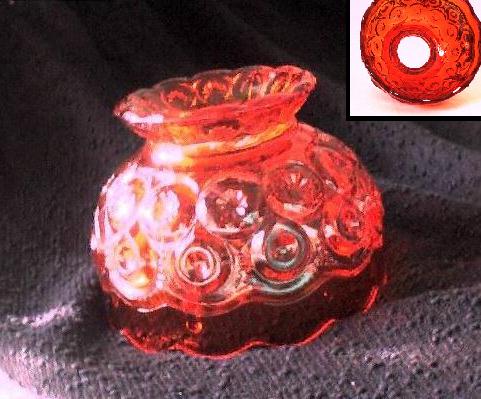 Red-orange Amberina Glassware