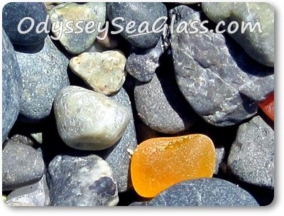 Orange Sea Glass