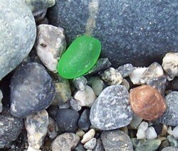 North Beach Green Sea Glass