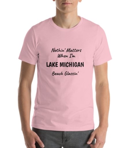 Michigan Nothing Else Matter Beach Glassin tee