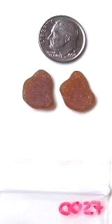 Brown Sea Glass Earring Set