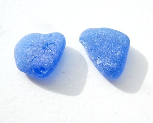 Blue Sea Glass Earring Sets