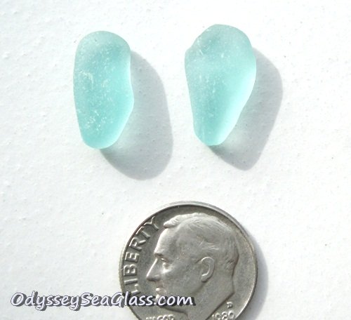 Blue Sea Glass Earring Sets