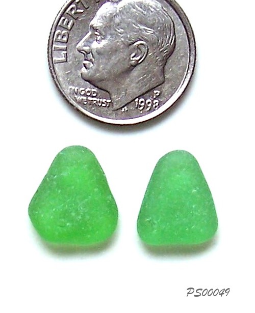 Green Sea Glass Earring Sets