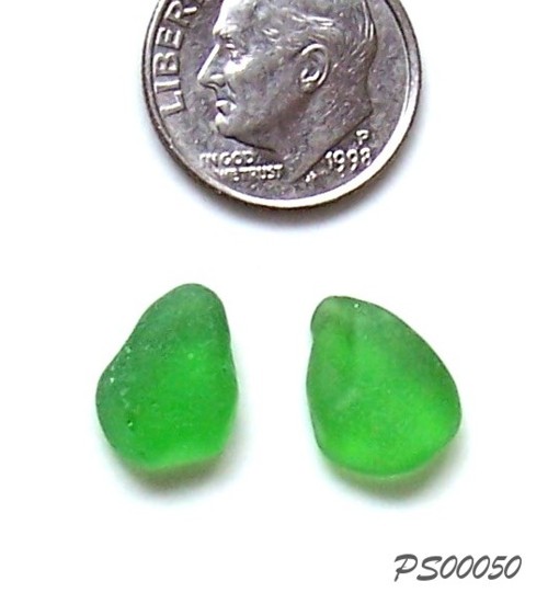 Green Sea Glass Earring Sets