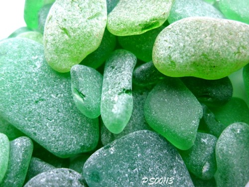 Green Craft-Grade Sea Glass