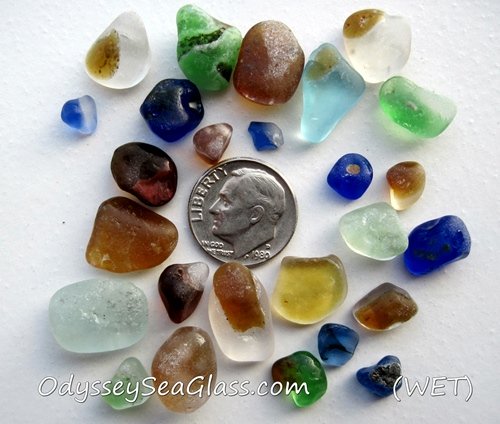 Mixed Rare Sea Glass Fire Melt Bonfire