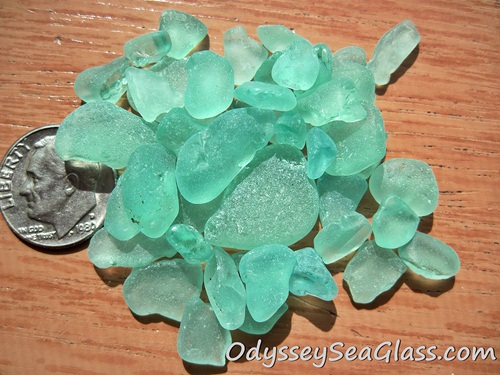 "Novia" Turquoise Sea Glass