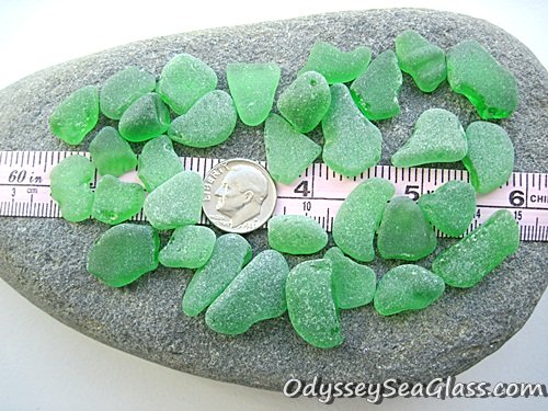 Green Craft-Grade Sea Glass