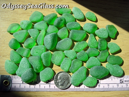 "Lowther Hills" Green Sea Glass