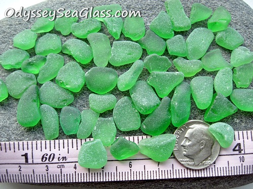 Green Craft-Grade Sea Glass