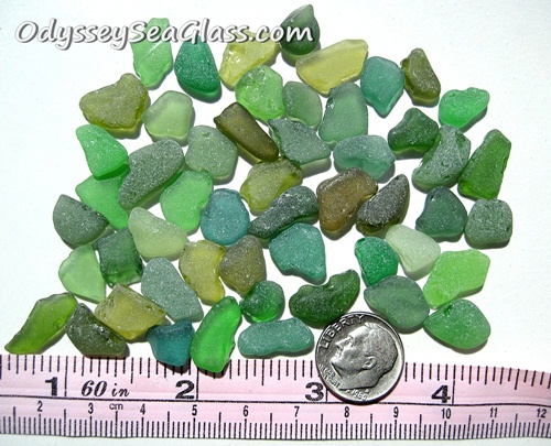 Green Craft-Grade Sea Glass