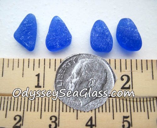 Blue Sea Glass Earring Sets